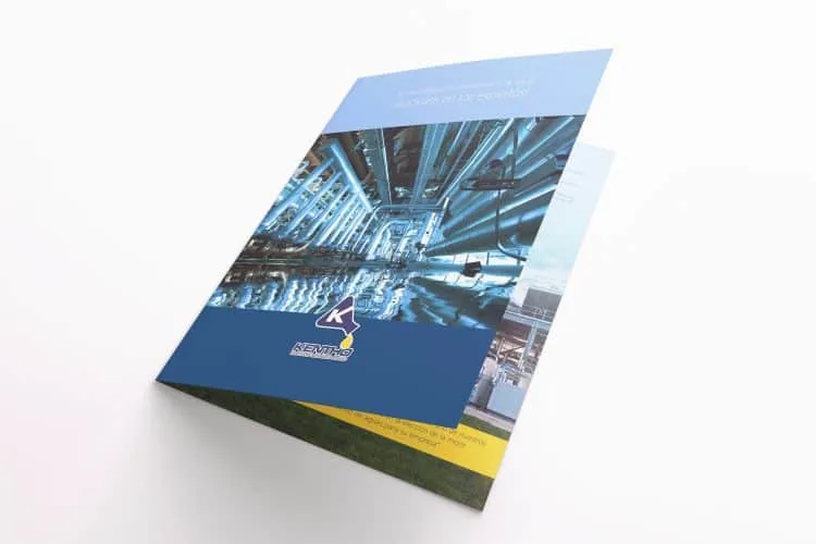 Folleto tipo díptico, KENTHO Química