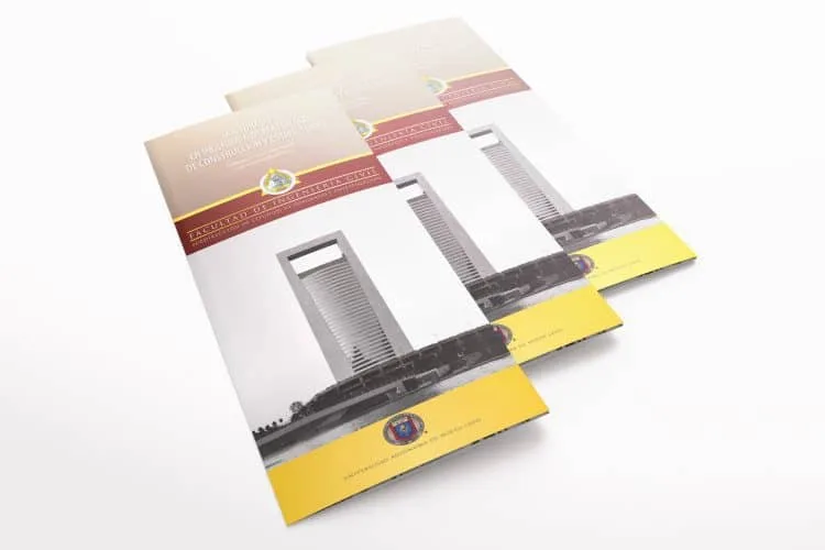 Folleto tipo tríptico, Facultad de Ingeniería Civil, UANL